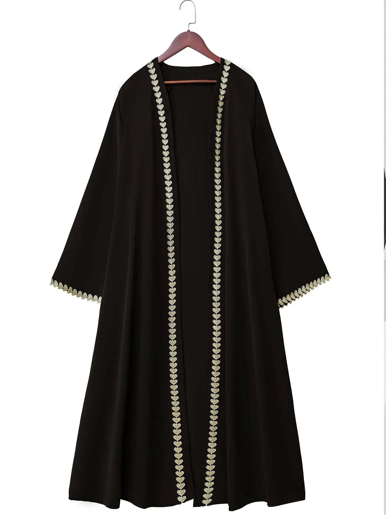 Emerald Gold Edge Abaya - Abaya Vida