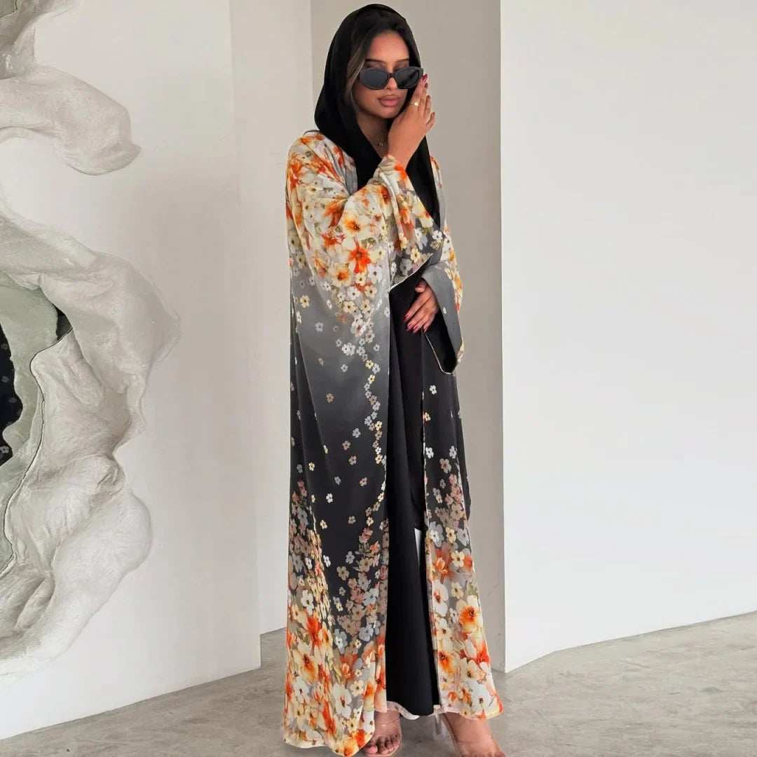 Bloom Print Abaya - Abaya Vida
