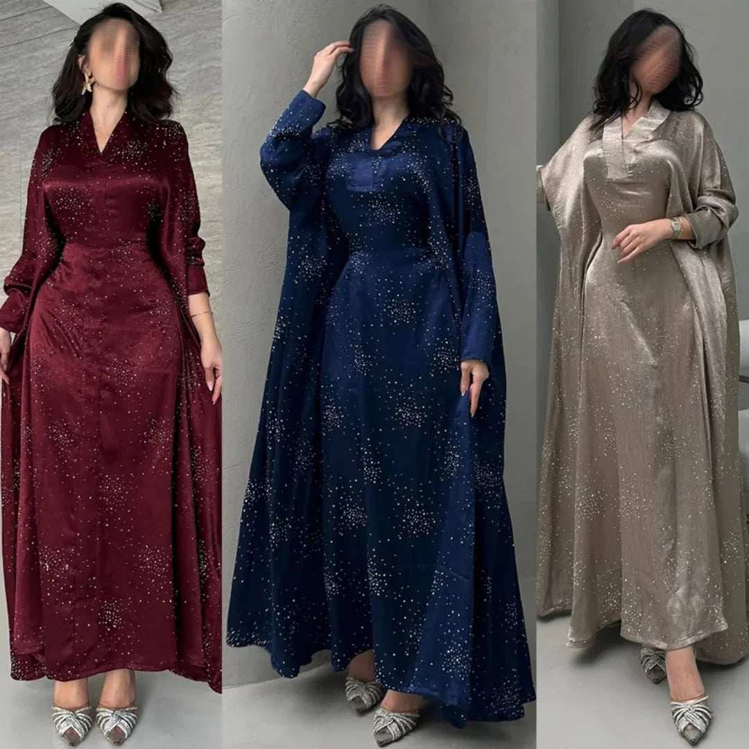 Satin Grace Abaya - Abaya Vida