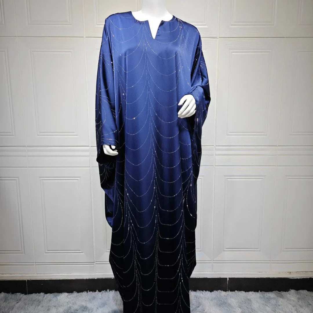 Diamond Satin Abaya - Abaya Vida