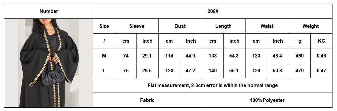 Emerald Gold Edge Abaya - Abaya Vida