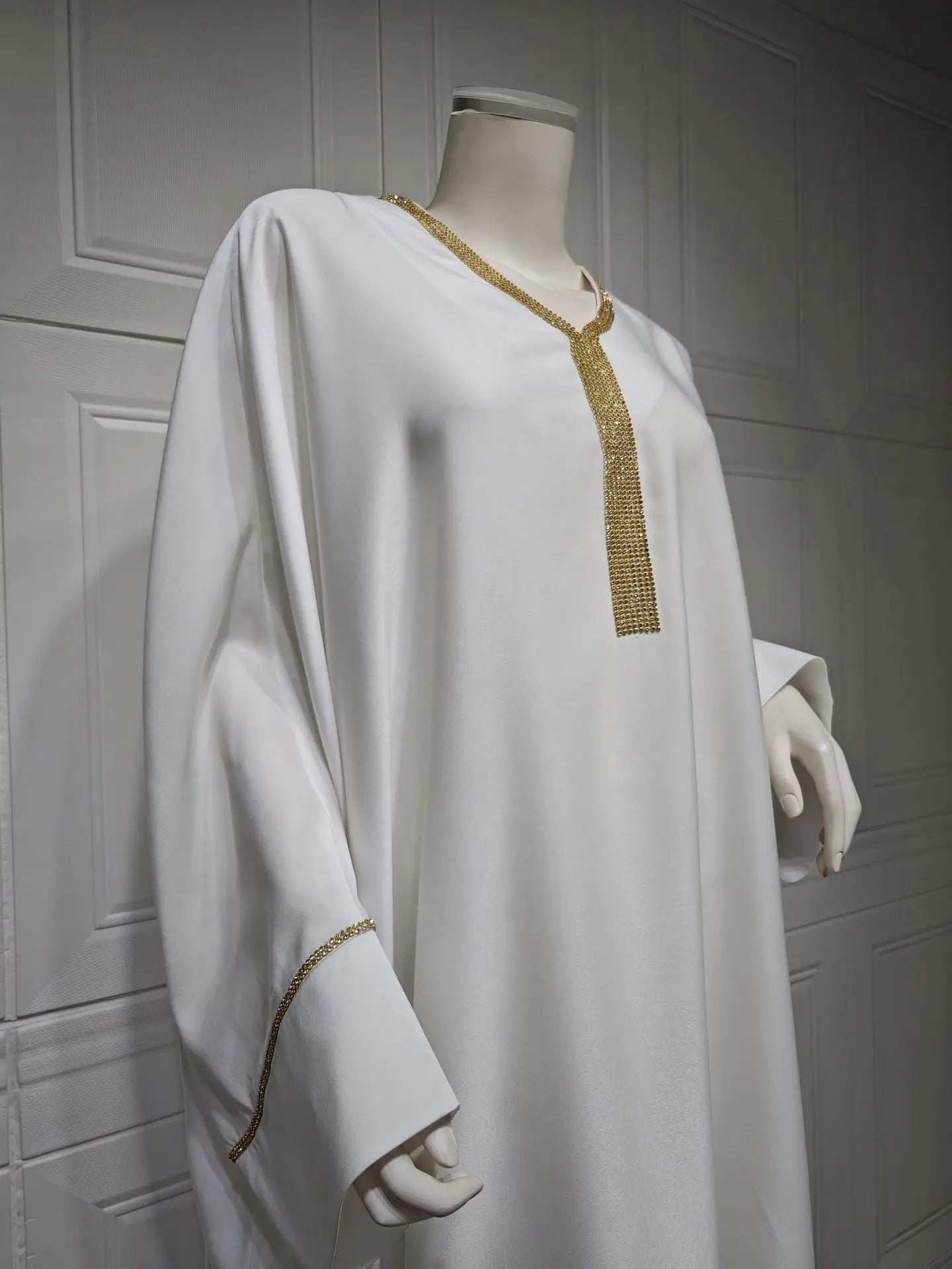 Crystal Batwing Diamond Abaya - Abaya Vida