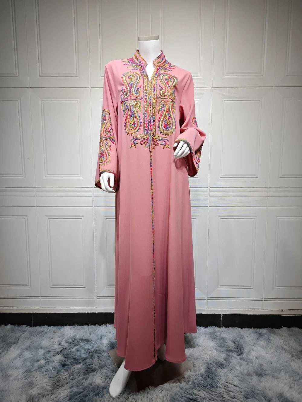 Embroidered Moroccan Abaya - Abaya Vida