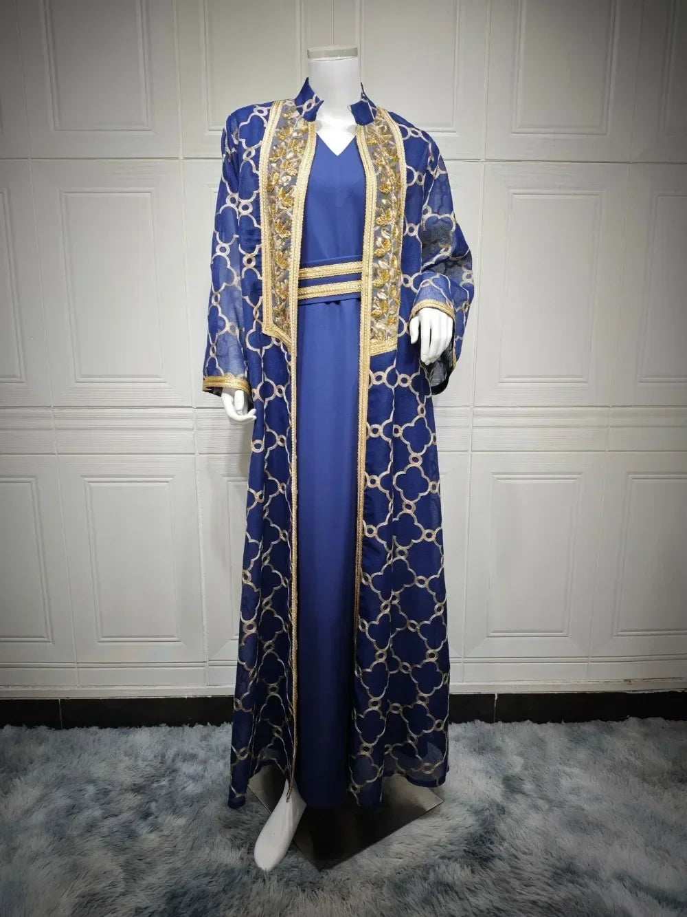 Embroidered Eid Abaya Set - Abaya Vida