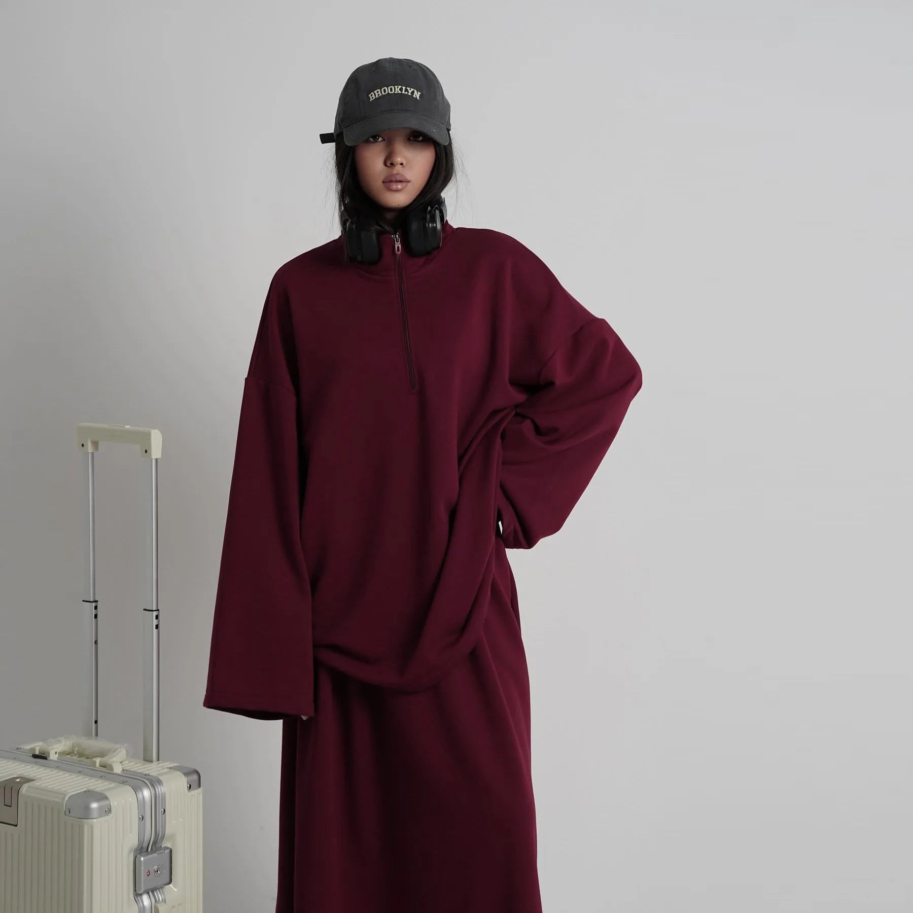 Two Piece Cotton Abaya Suit for Women – Elegant Top & Skirt Set