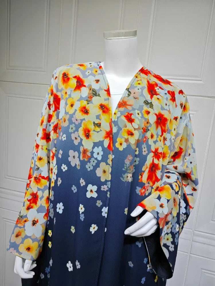Bloom Print Abaya - Abaya Vida