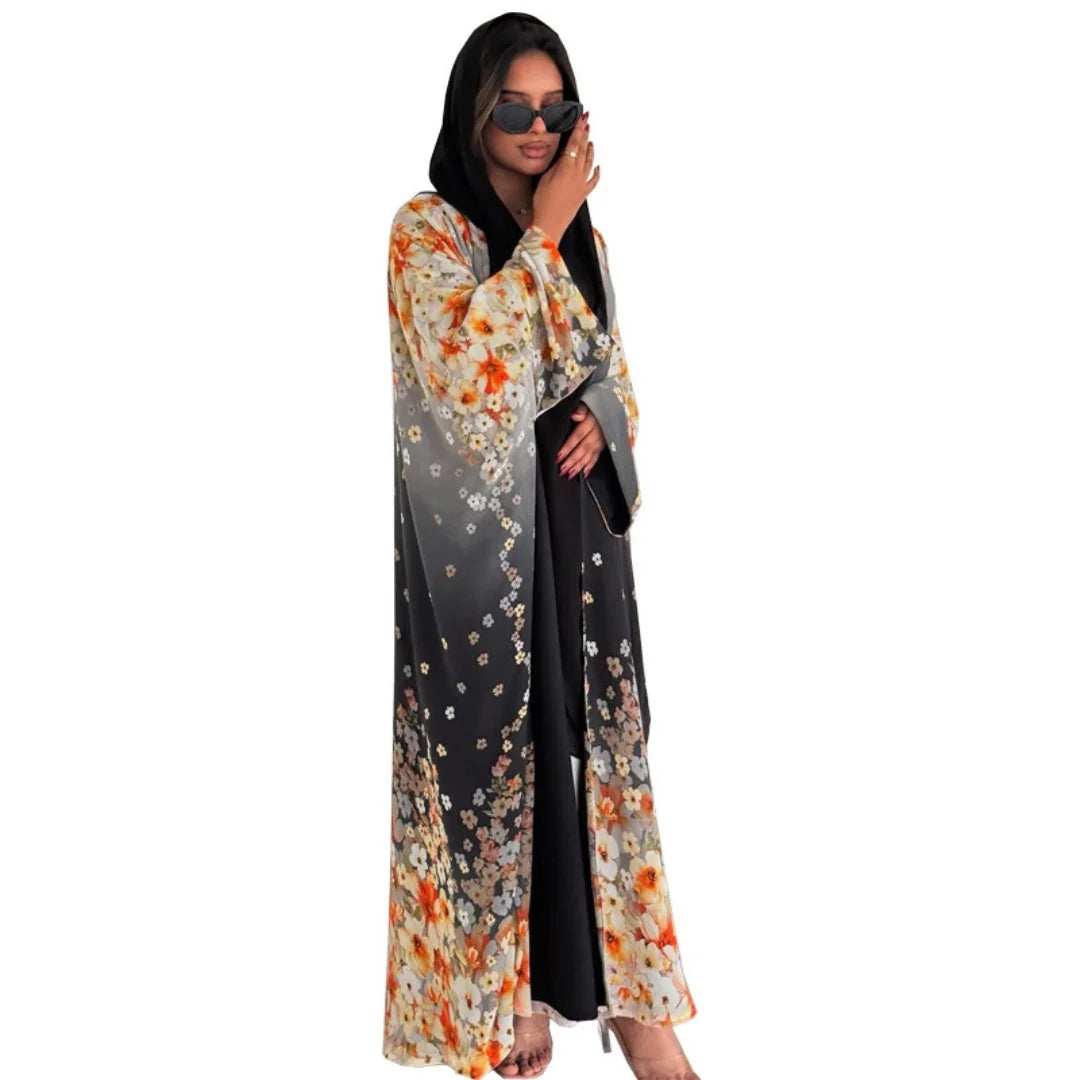 Bloom Print Abaya - Abaya Vida