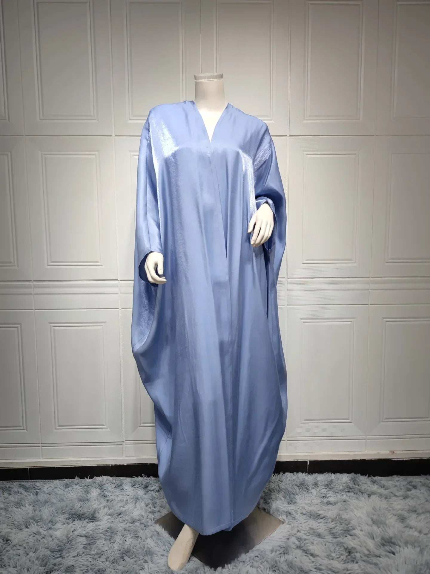 Satin Batwing Abaya - Abaya Vida
