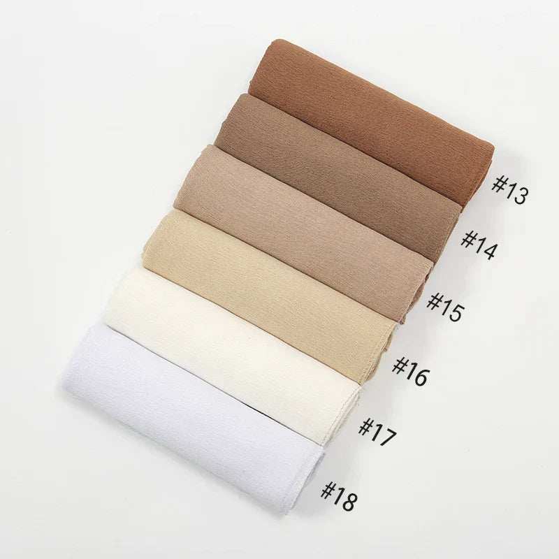 Crinkle Rayon Hijab – Elegant & Airy - Abaya Vida