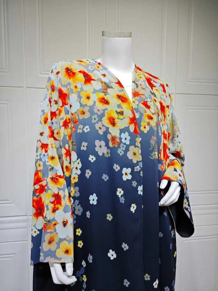 Bloom Print Abaya - Abaya Vida