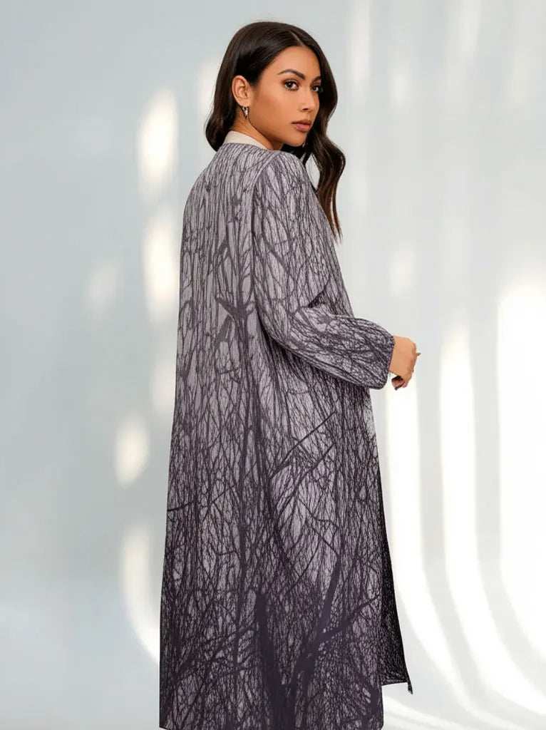 Grey Aura Abaya - Abaya Vida