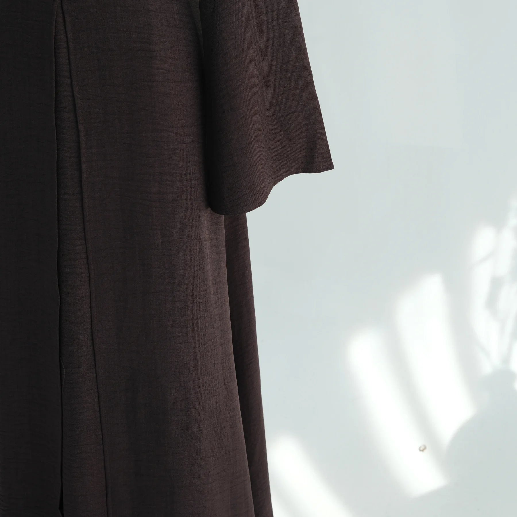 Two-Piece Arabic Modest Abaya Set – Cardigan & Inner Dress | AbayaVida