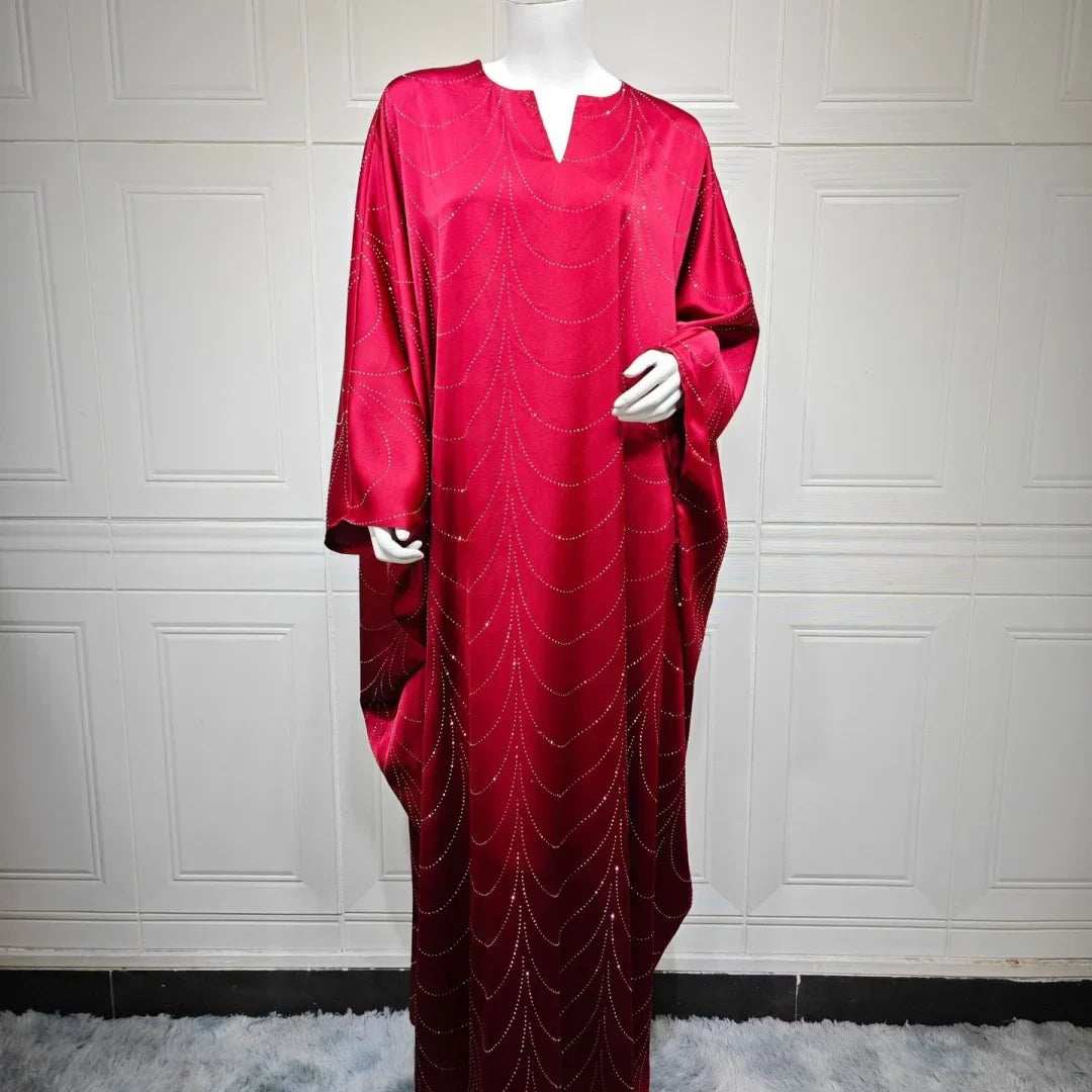 Diamond Satin Abaya - Abaya Vida