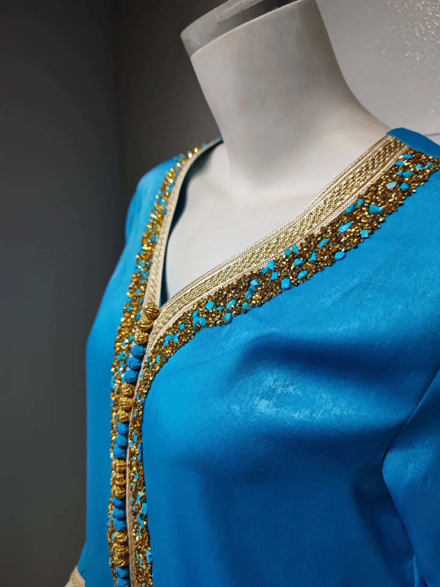 Diamond Splice Abaya - Abaya Vida