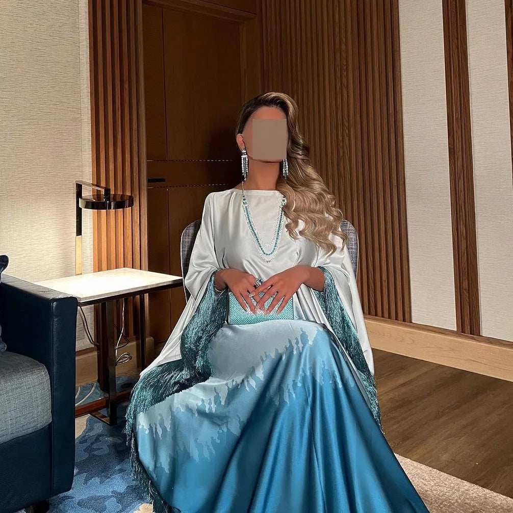 Gradient Tassel Dress - Abaya Vida