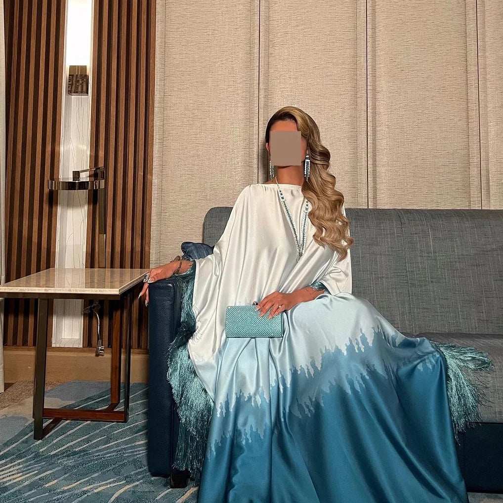 Gradient Tassel Dress - Abaya Vida