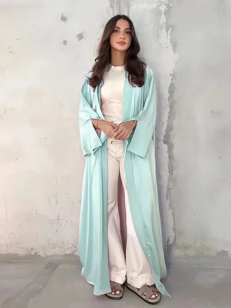 Pearl Satin Abaya - Abaya Vida