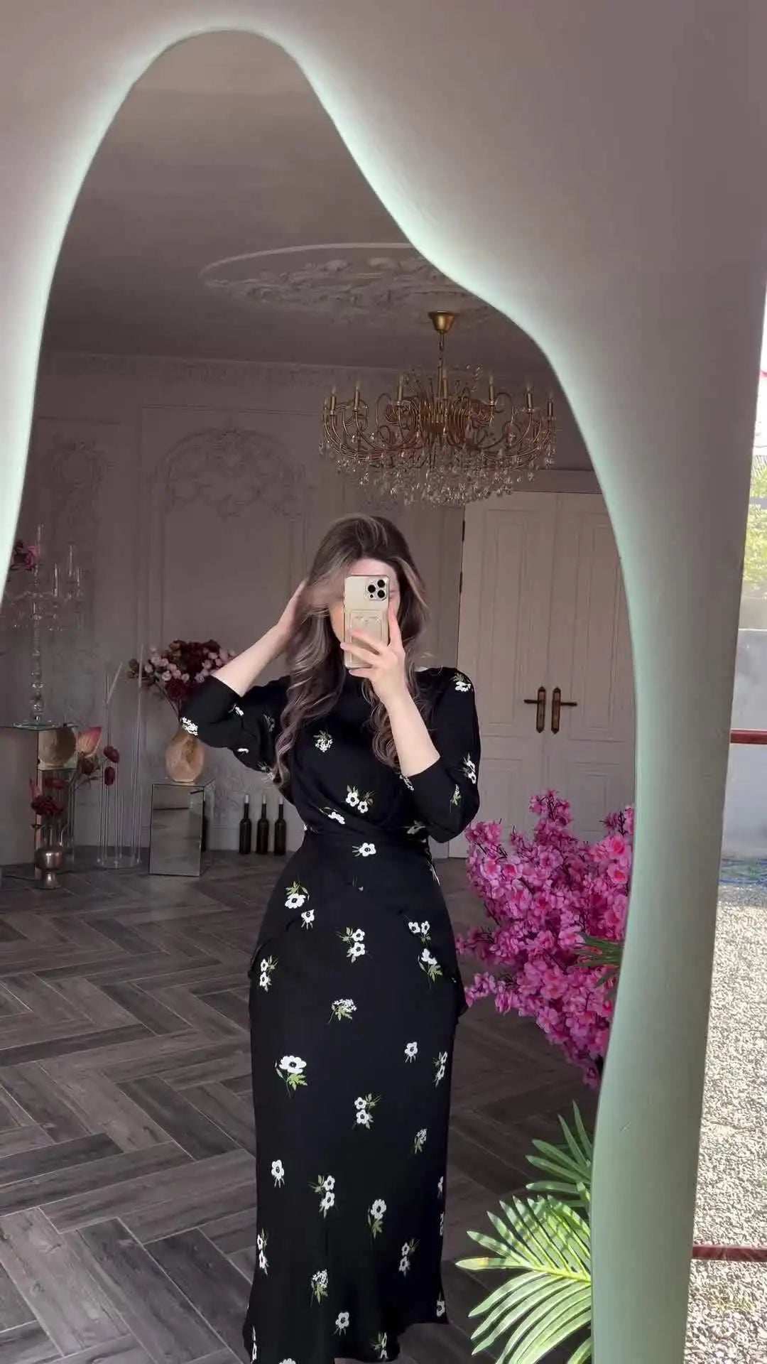 Desert Breeze Printed Abaya Suit - Abaya Vida