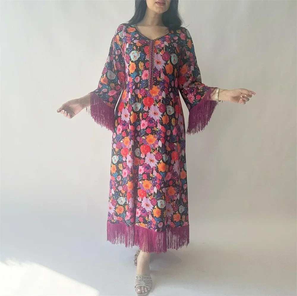 Tassel Grace Kaftan - Abaya Vida