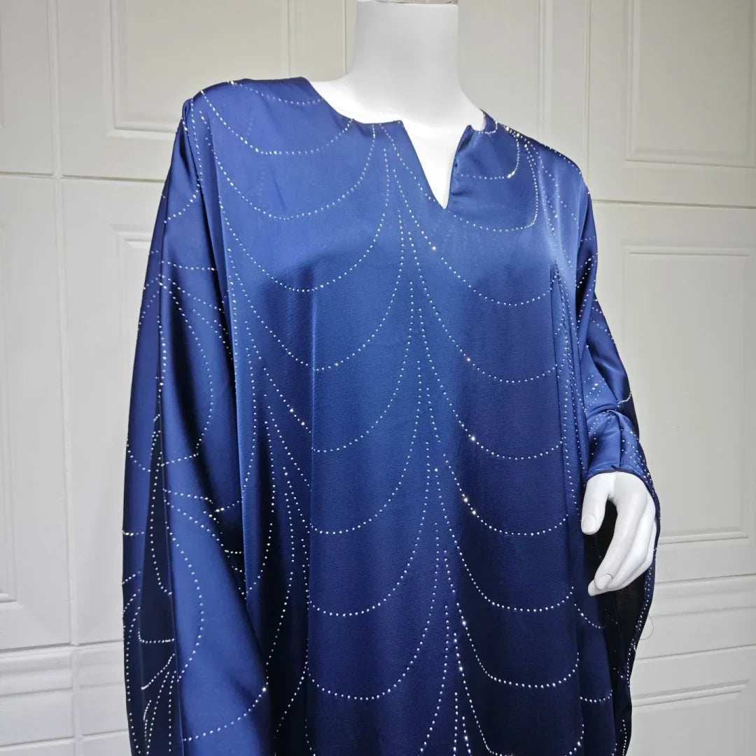 Diamond Satin Abaya - Abaya Vida