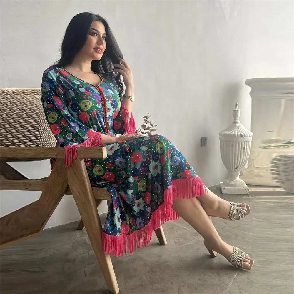 Tassel Grace Kaftan - Abaya Vida