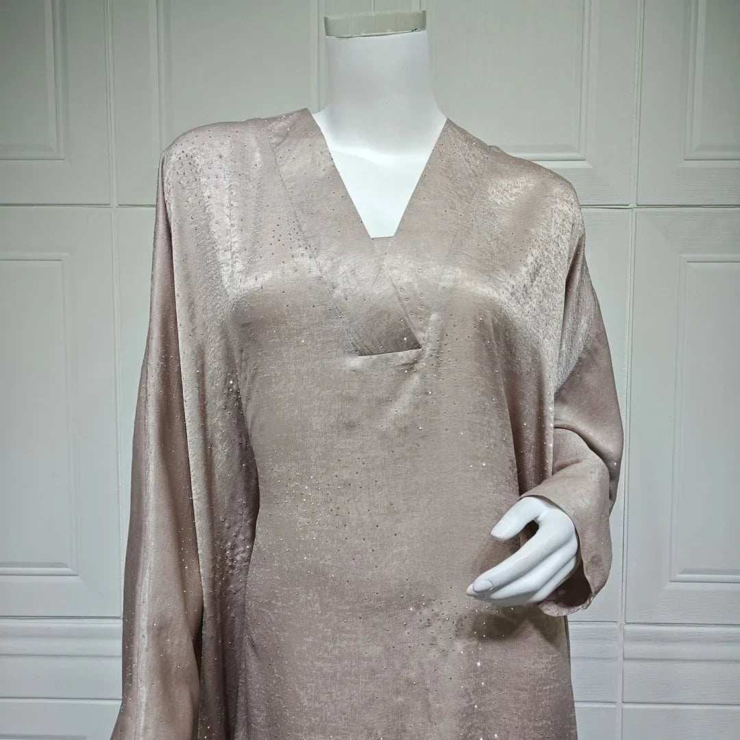 Satin Grace Abaya - Abaya Vida