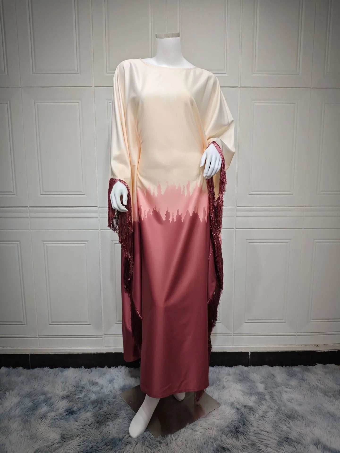 Gradient Tassel Dress - Abaya Vida