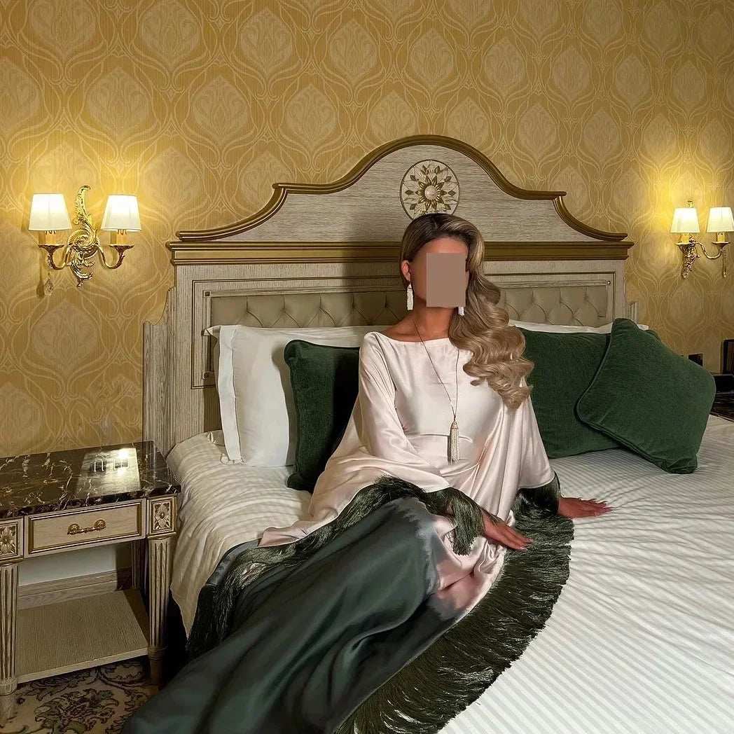 Gradient Tassel Dress - Abaya Vida