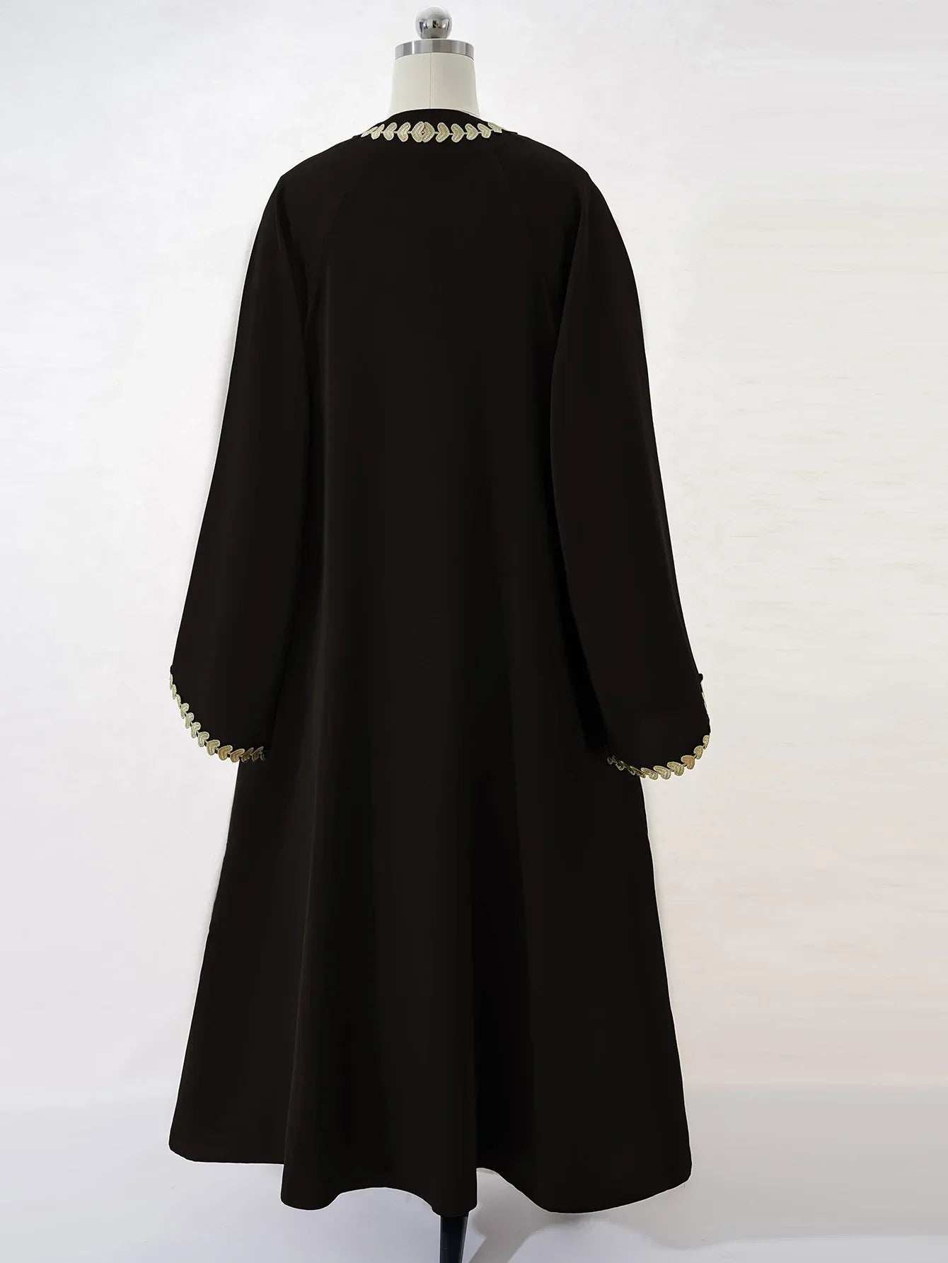 Emerald Gold Edge Abaya - Abaya Vida