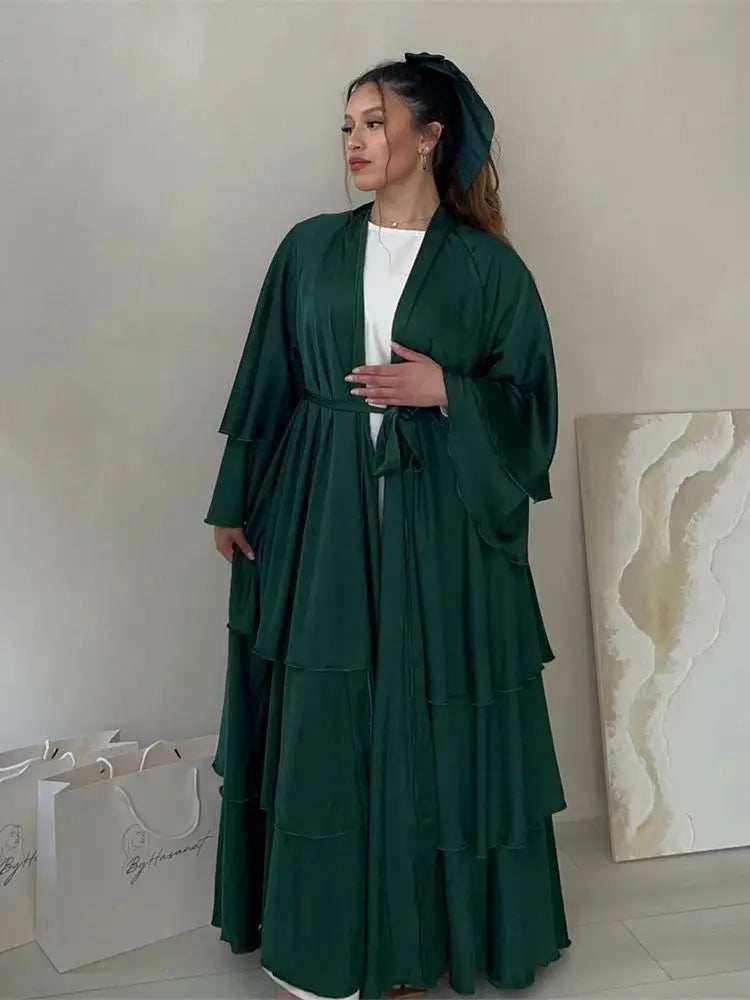 Satin Serenity Abaya - Abaya Vida