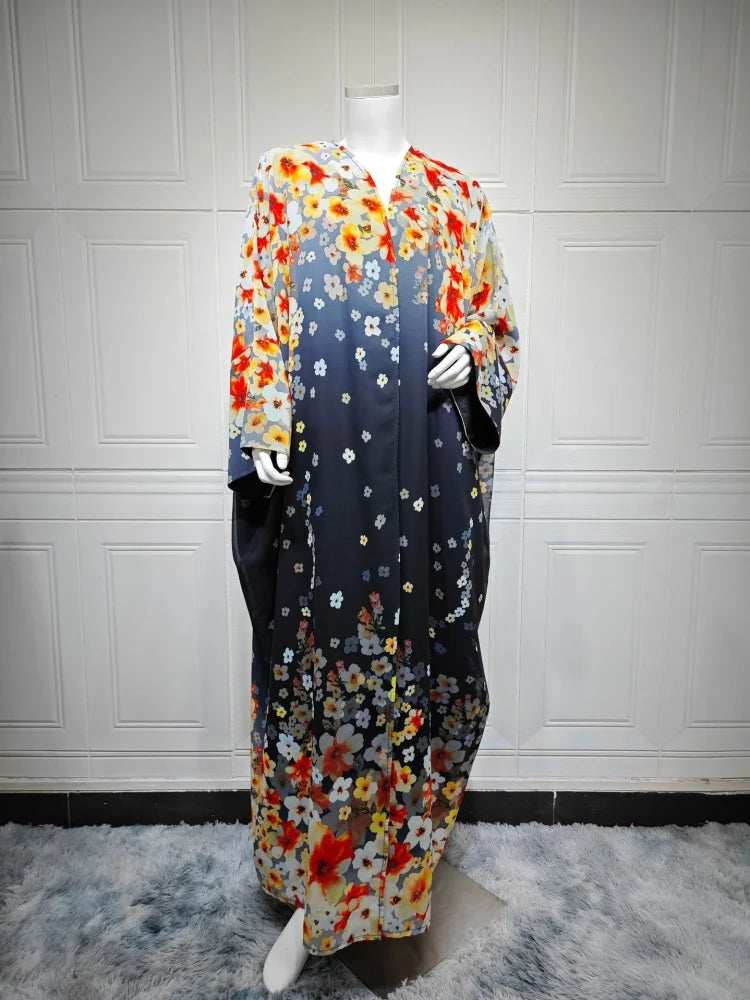 Bloom Print Abaya - Abaya Vida