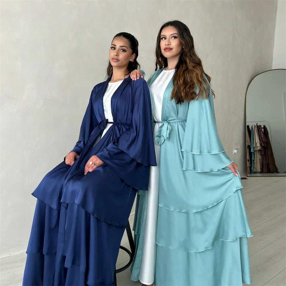 Satin Serenity Abaya - Abaya Vida