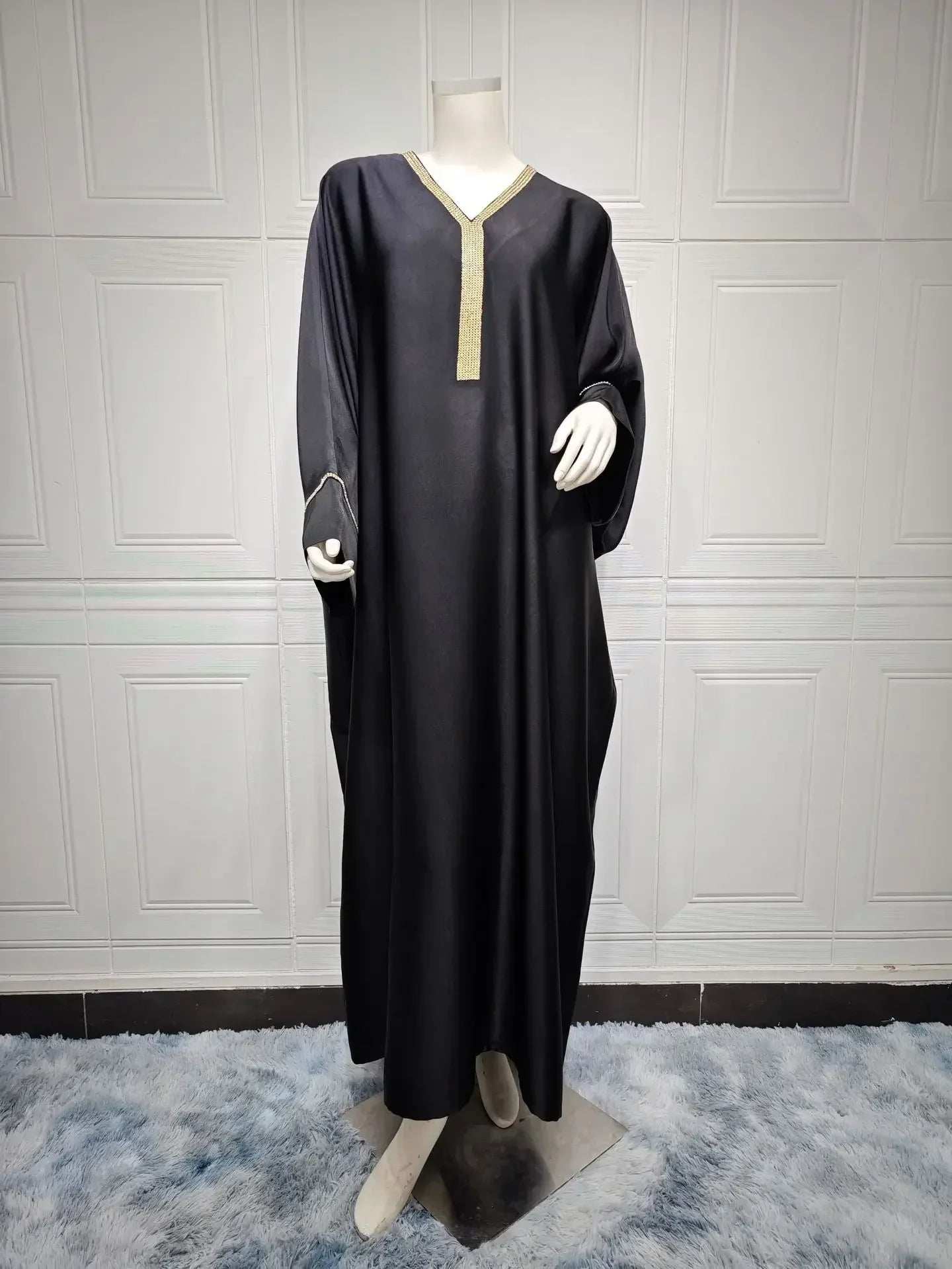 Crystal Batwing Diamond Abaya - Abaya Vida