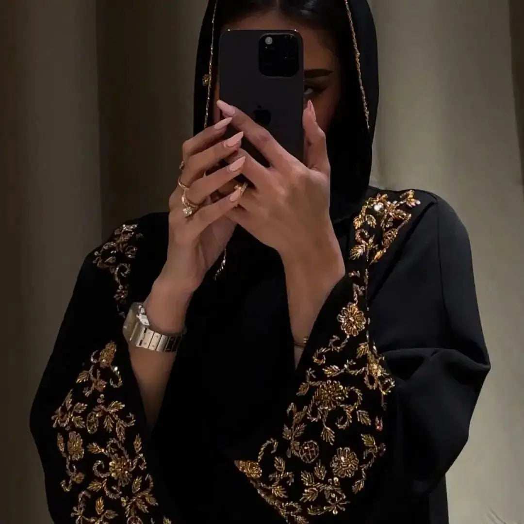 Beaded Luxury Abaya - Abaya Vida