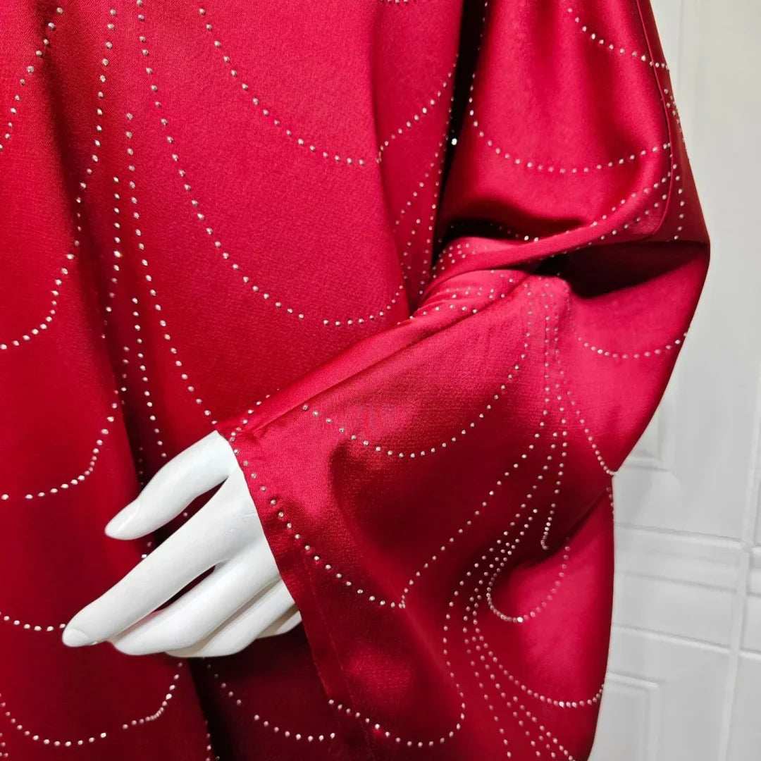 Diamond Satin Abaya - Abaya Vida