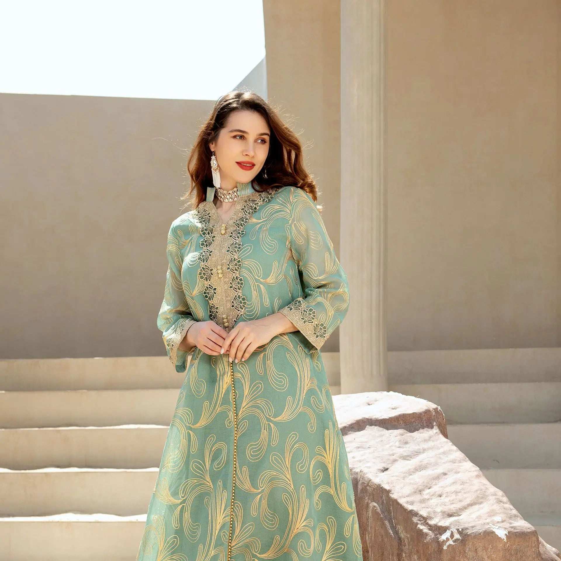 Elegant Wedding Kaftan Abaya - Abaya Vida