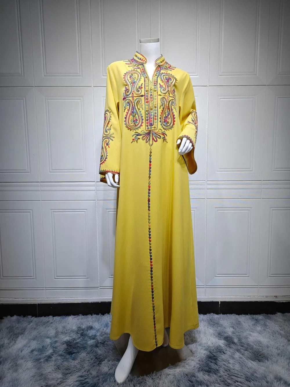 Embroidered Moroccan Abaya - Abaya Vida