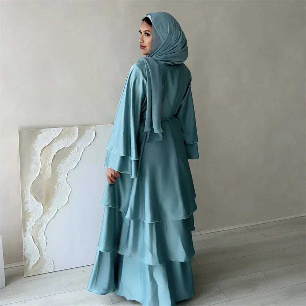 Satin Serenity Abaya - Abaya Vida
