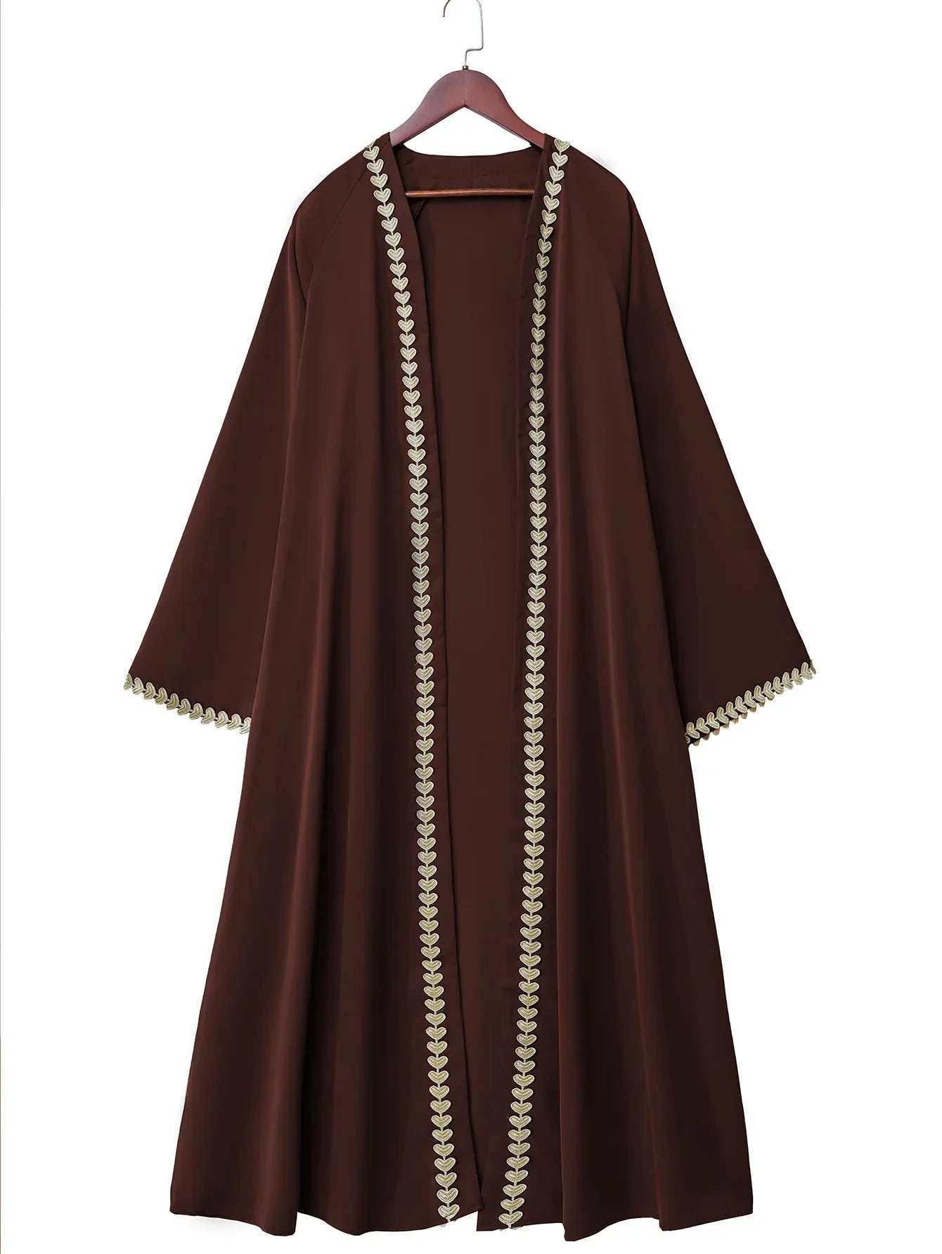 Emerald Gold Edge Abaya - Abaya Vida