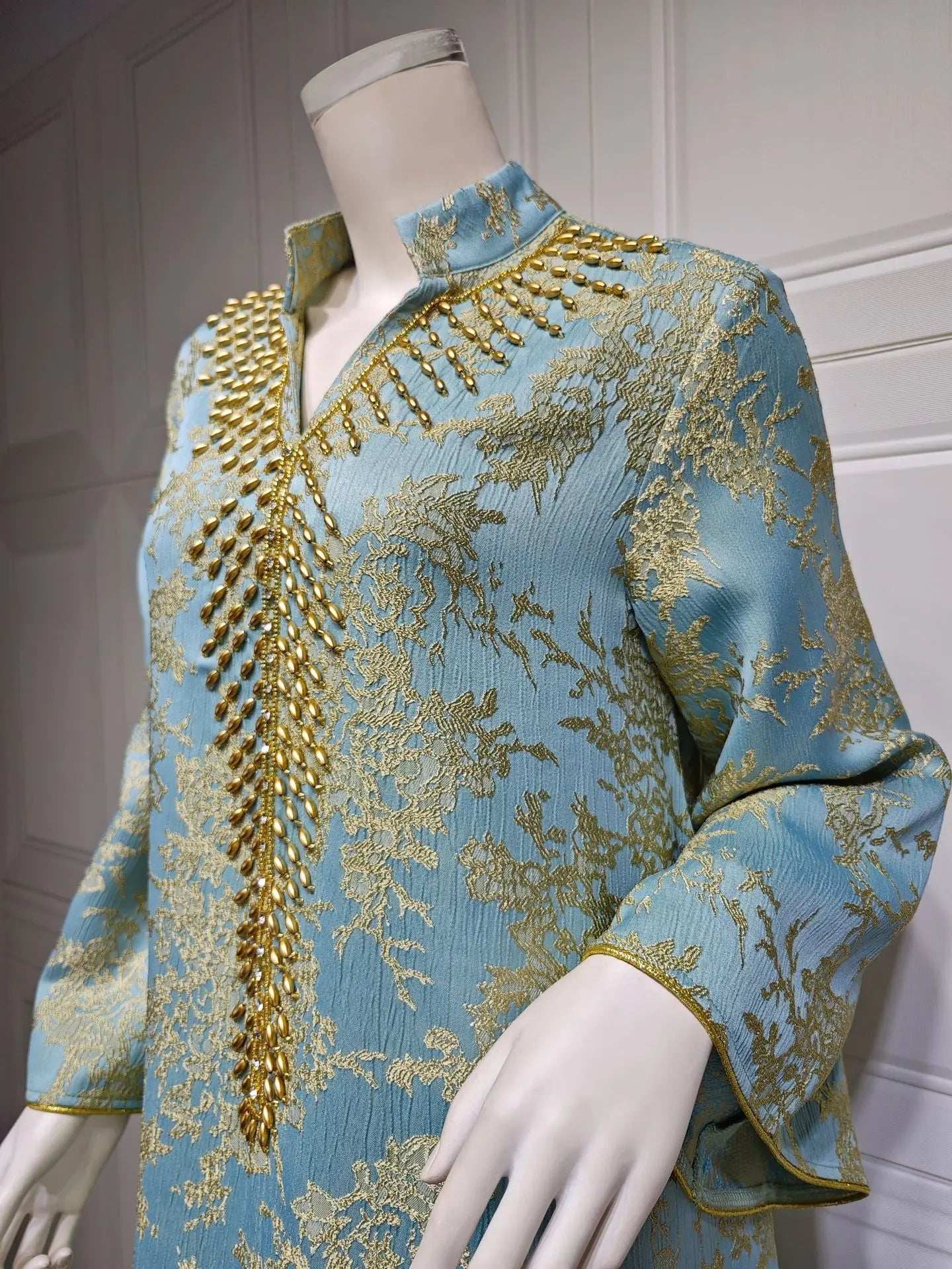 Majestic Embroidered Evening Abaya - Abaya Vida