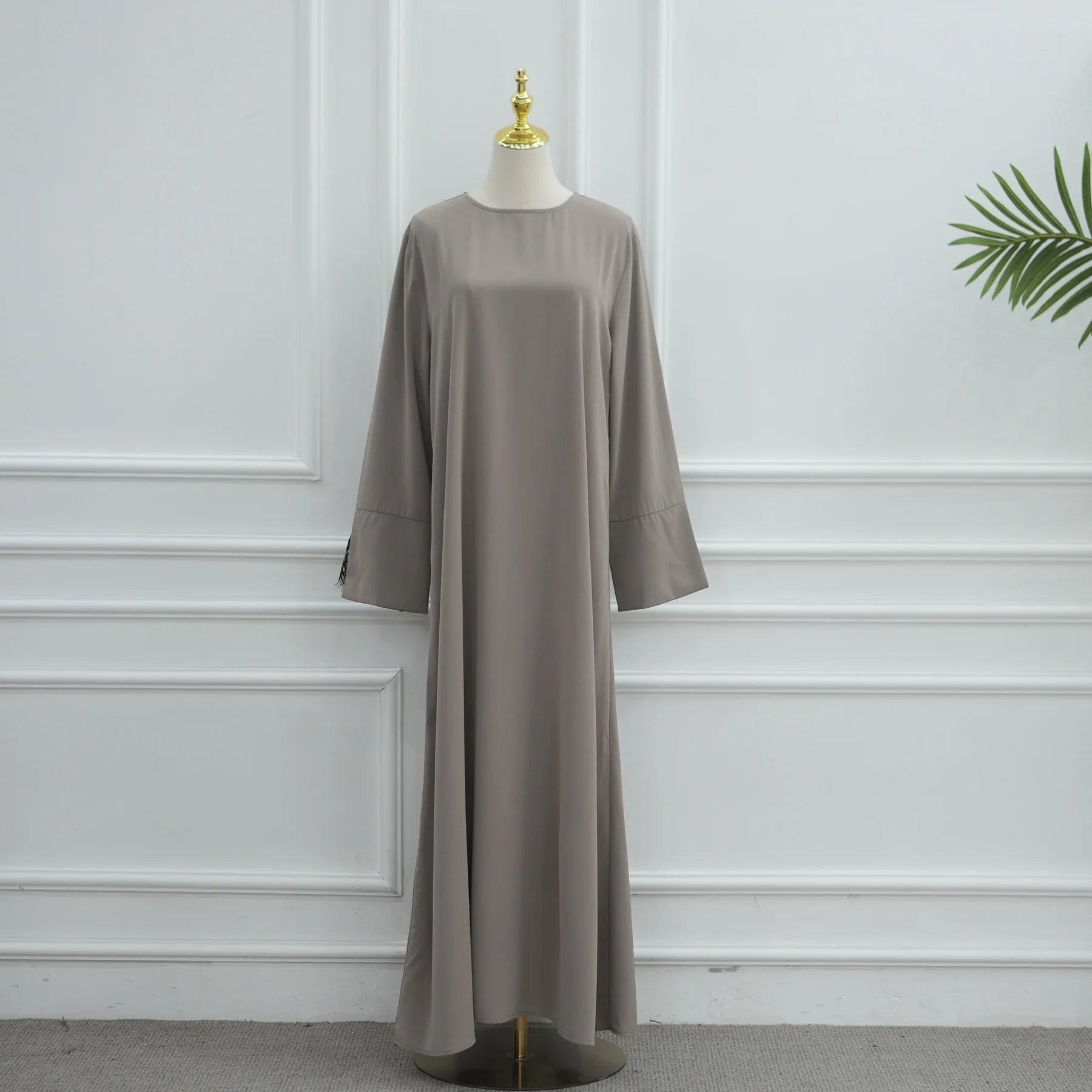 Lace Hijab Dress Suit – Elegant Closed Front Abaya | AbayaVida