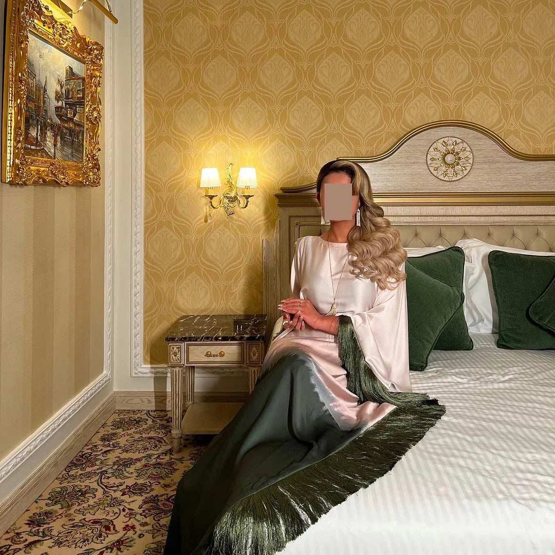 Gradient Tassel Dress - Abaya Vida