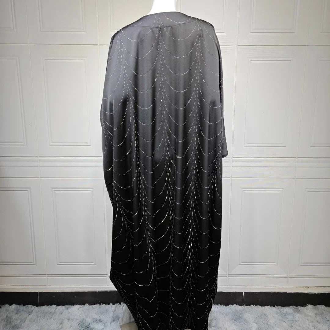 Diamond Satin Abaya - Abaya Vida