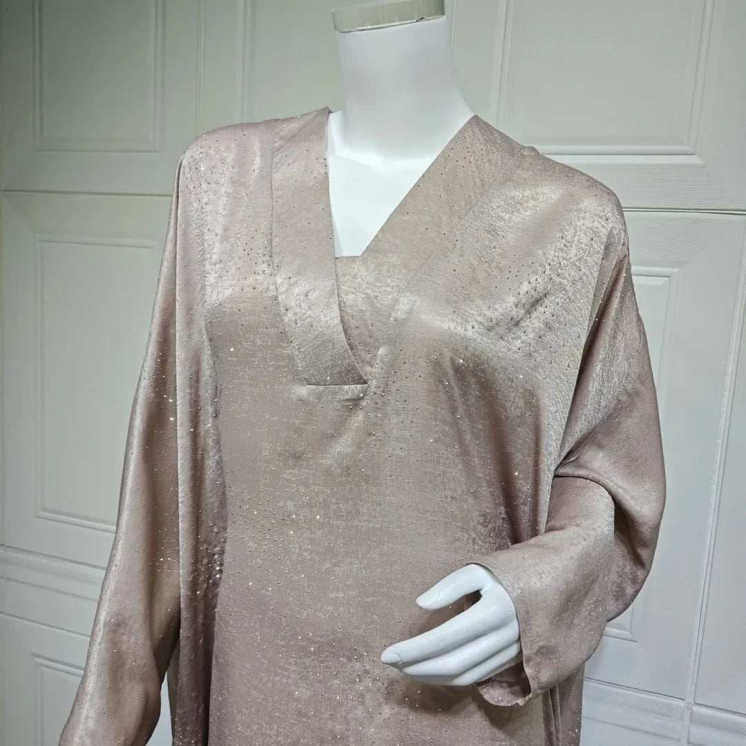 Satin Grace Abaya - Abaya Vida