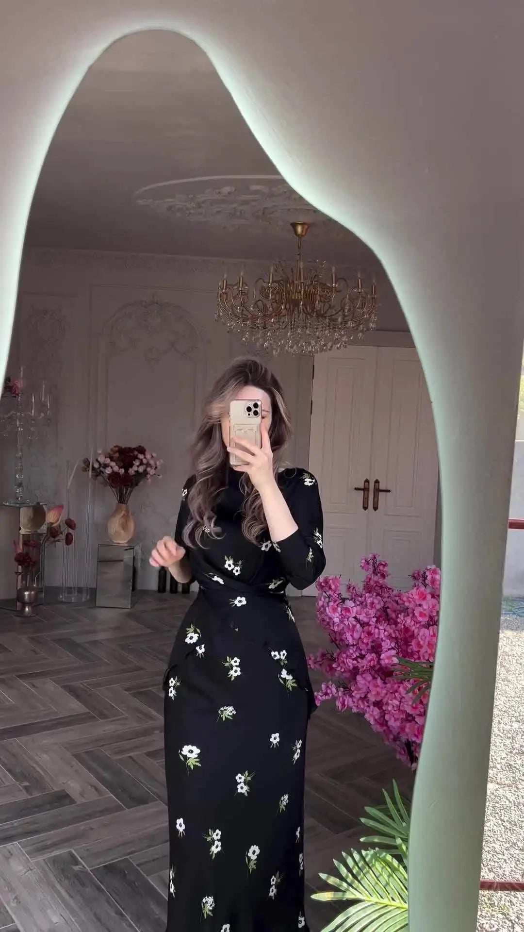 Desert Breeze Printed Abaya Suit - Abaya Vida