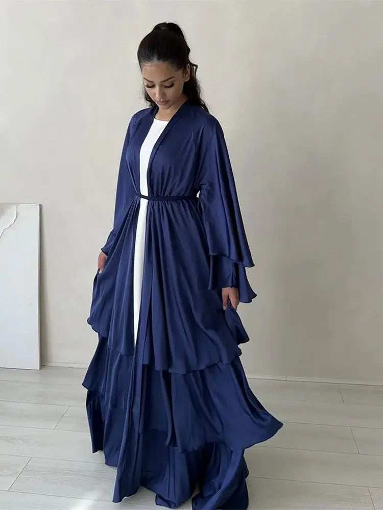 Satin Serenity Abaya - Abaya Vida