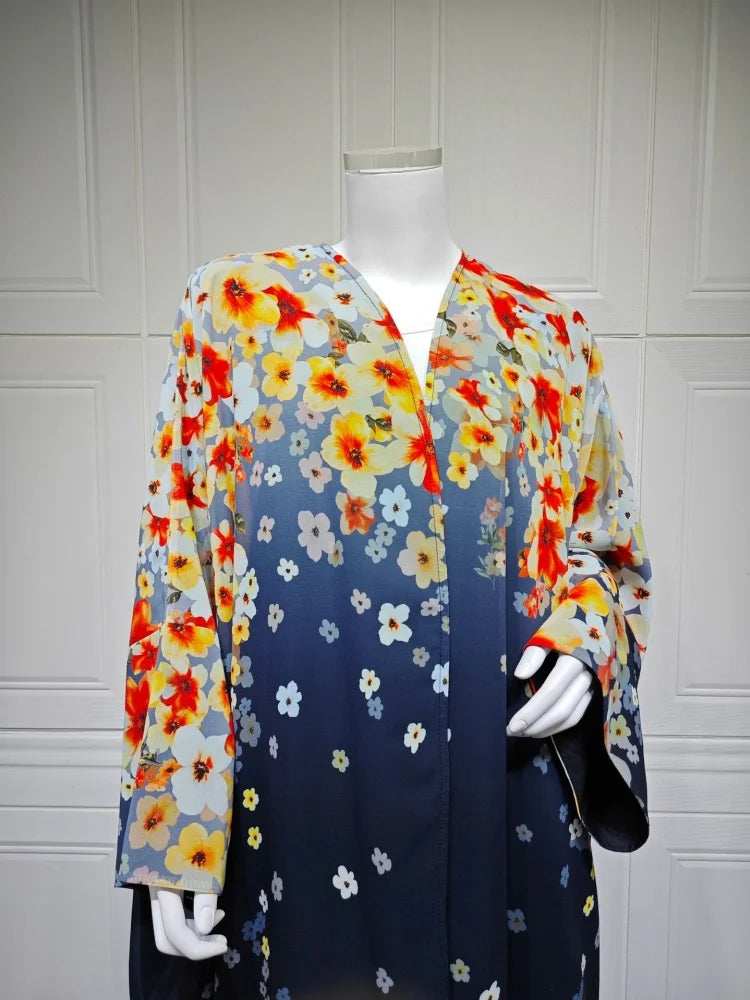 Bloom Print Abaya - Abaya Vida