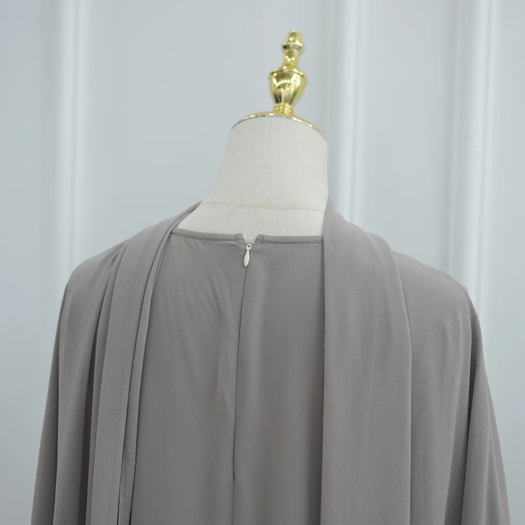 Lace Hijab Dress Suit – Elegant Closed Front Abaya | AbayaVida