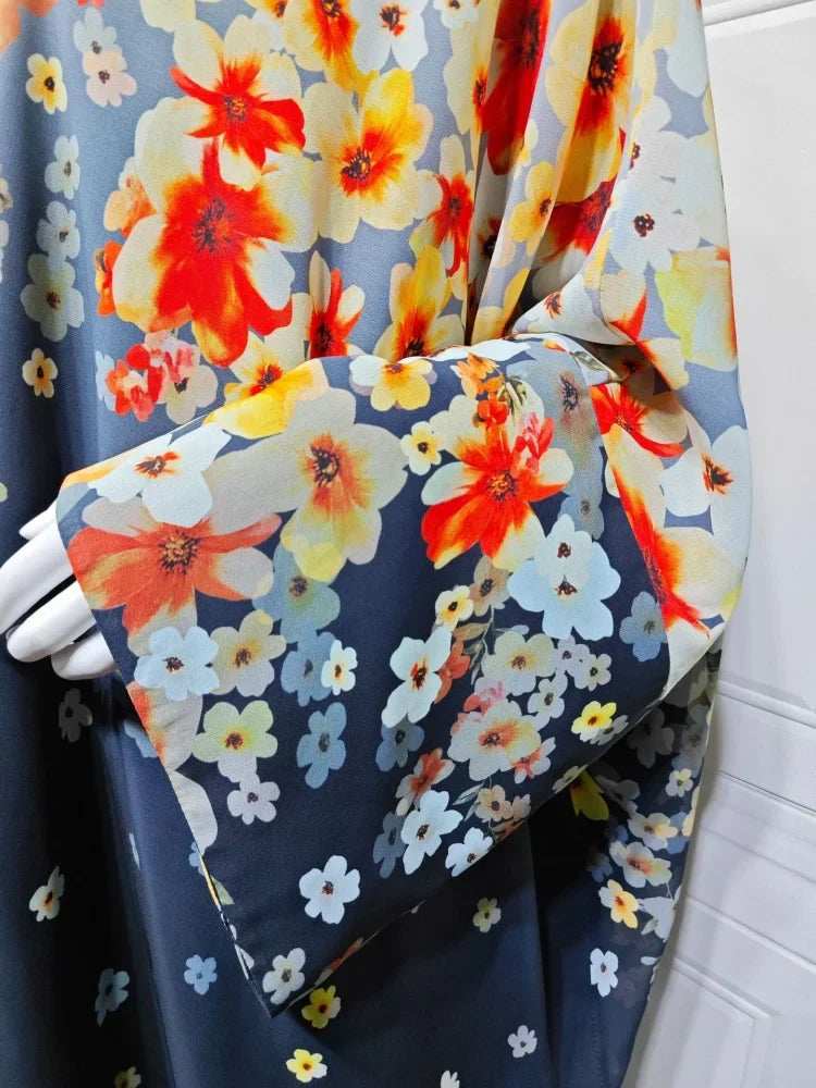 Bloom Print Abaya - Abaya Vida