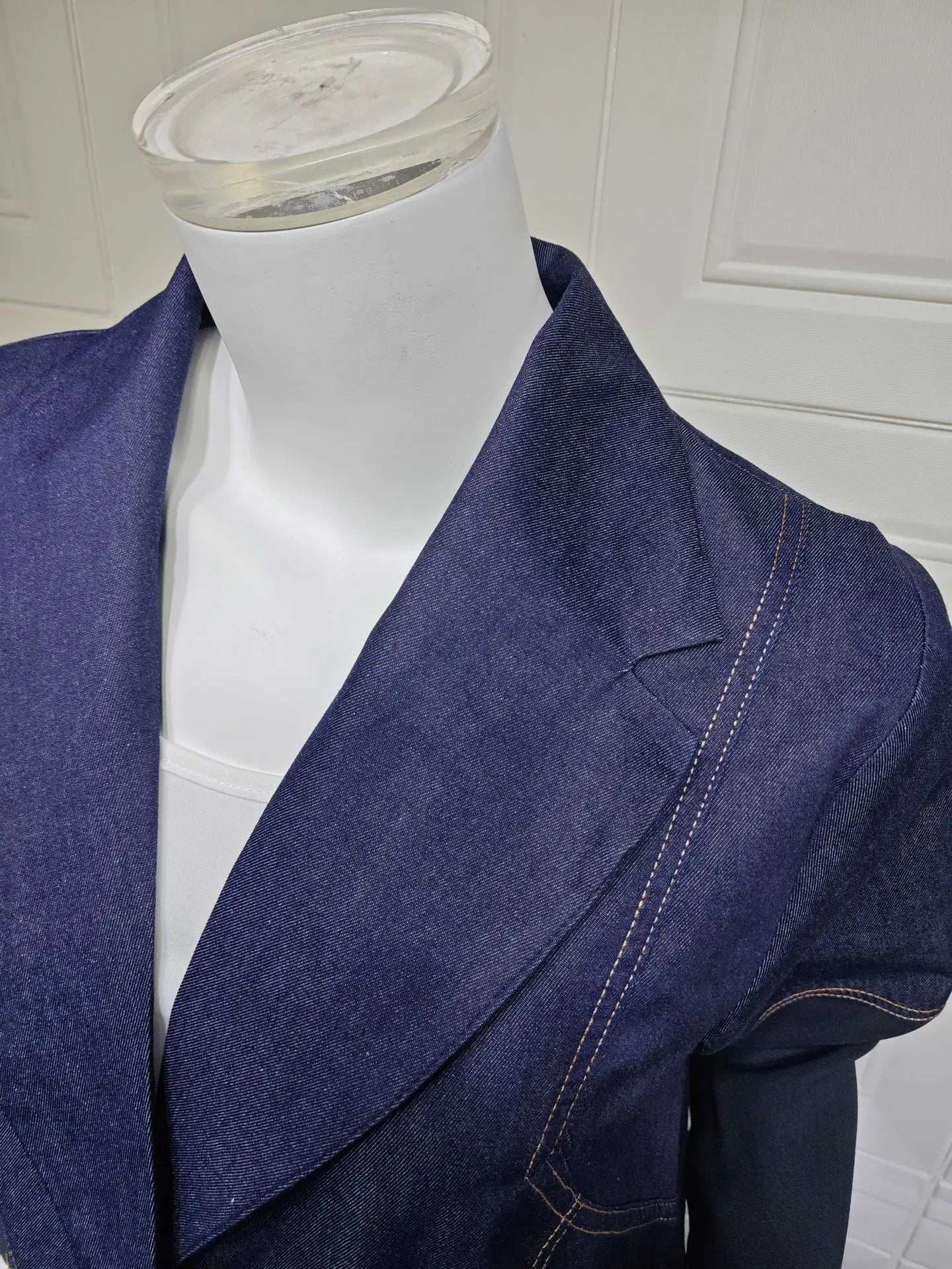 Denim Patchwork Abaya - Abaya Vida